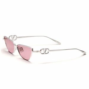 New! Valentino VLOGO SIGN VLS 135C Rose-Tinted Sunglasses, Authentic